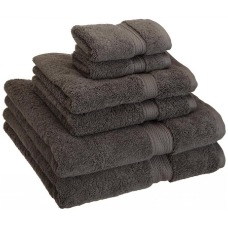 Superior 900GSM Egyptian Cotton 6-Piece Towel Set  Charcoal 900GSM 6 PC SET CL